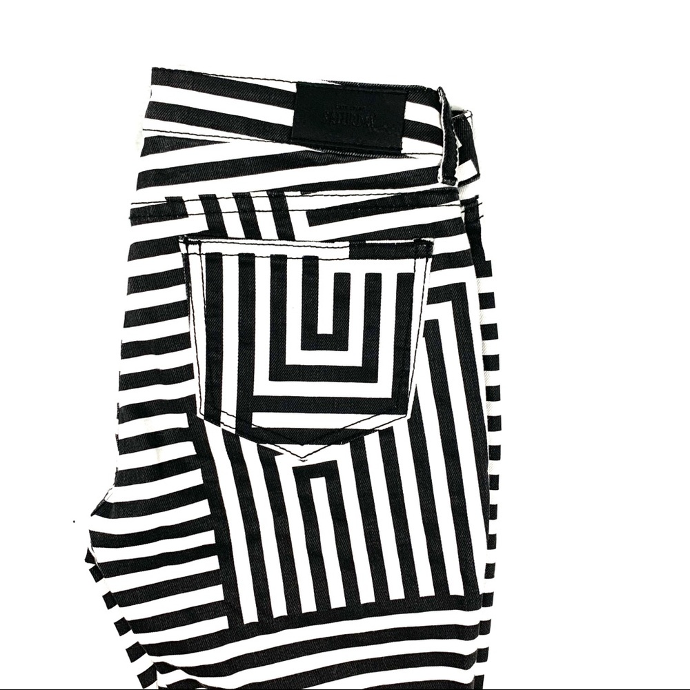 Kate Spade Saturday White& Black Jeans SZ 25 - Picture 5 of 8